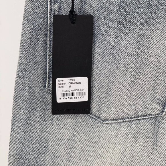 One Teaspoon Size 27 Diamonde Blue Legend High Waist Mom Jeans - Picture 7 of 8